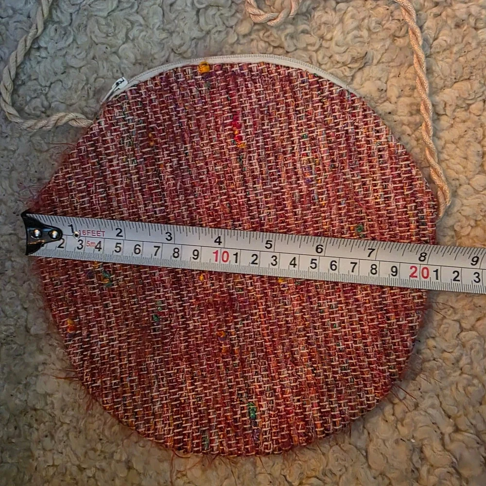 Vintage Araba Fenice Artisan hand crafted round boho festival crossbody bag